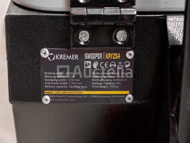 Zit veegmachine kremer kryzs4 - afbeelding 10 van  18