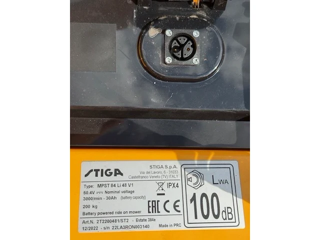 Zitmaaier stiga estate 384e - afbeelding 9 van  14