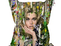 Zitzak - kreisy - xl - 130 x 100 cm. - wasbaar - gevulde binnenzak - ook voor outdoor - jane - afbeelding 3 van  3