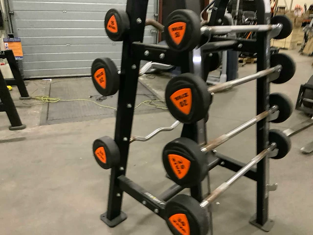 Ziva barbells ez en straight met rek 2x15;2x20k;1x25;2x25kg krachtstation - afbeelding 2 van  5