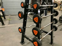 Ziva barbells ez en straight met rek 2x15;2x20k;1x25;2x25kg krachtstation - afbeelding 2 van  5