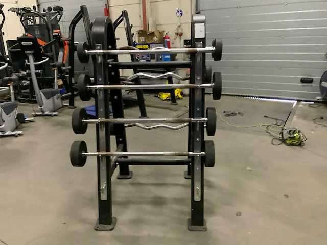 Ziva barbells ez en straight met rek 2x15;2x20k;1x25;2x25kg krachtstation - afbeelding 3 van  5