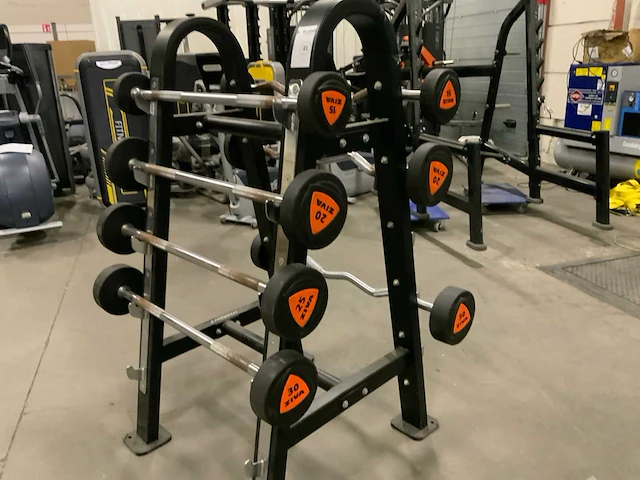 Ziva barbells ez en straight met rek 2x15;2x20k;1x25;2x25kg krachtstation - afbeelding 4 van  5