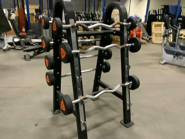 Ziva barbells ez en straight met rek 2x15;2x20k;1x25;2x25kg krachtstation - afbeelding 5 van  5