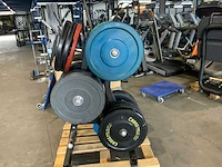Ziva bumper plates 50mm 210kg met pure rek krachtstation - afbeelding 2 van  7