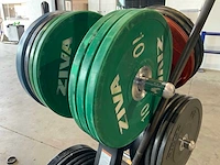 Ziva bumper plates 50mm 210kg met pure rek krachtstation - afbeelding 5 van  7