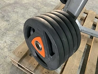 Ziva pu schijven met rek 4x20;20x10;4x5;4x1,25kg krachtstation - afbeelding 5 van  5