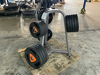 Ziva pu schijven met rek 6x20;8x10;6x5;4x1,25kg krachtstation - afbeelding 1 van  8