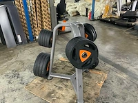 Ziva pu schijven met rek 6x20;8x10;6x5;4x1,25kg krachtstation - afbeelding 3 van  8