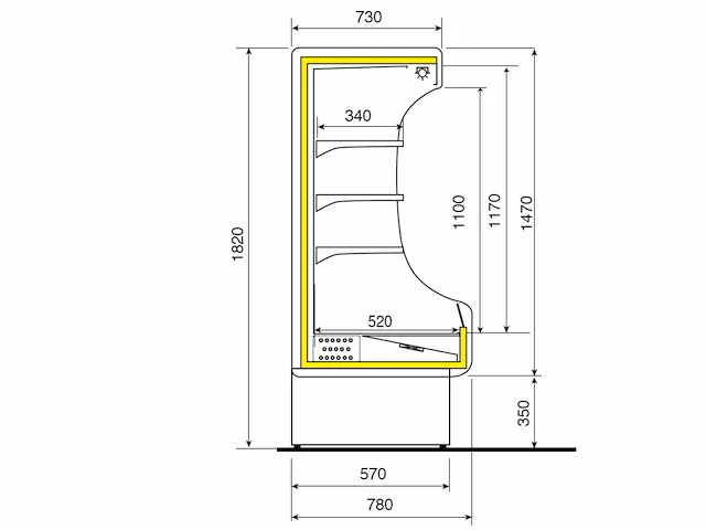 Zoin artic180 wandkoelmeubel - afbeelding 3 van  11