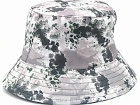 Zomers/festival hoedje- unisex- camouflage bucket hat grey