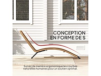 Zonnebadende, geweven hars ligstoel - afbeelding 5 van  6