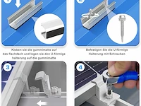 Zonnepaneelhouder set voor trapeziumplaten - afbeelding 4 van  6