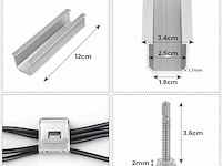 Zonnepaneelhouder set voor trapeziumplaten - afbeelding 5 van  6