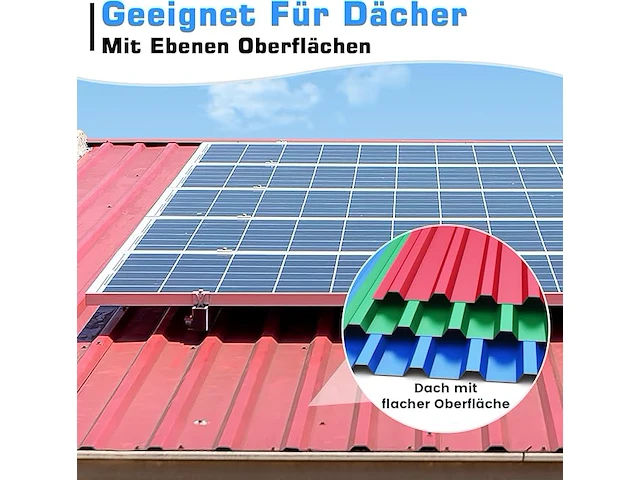 Zonnepaneelhouder set voor trapeziumplaten - afbeelding 6 van  6