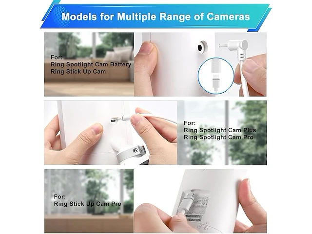 Zonnepaneelkit voor ringcamera's - afbeelding 4 van  6