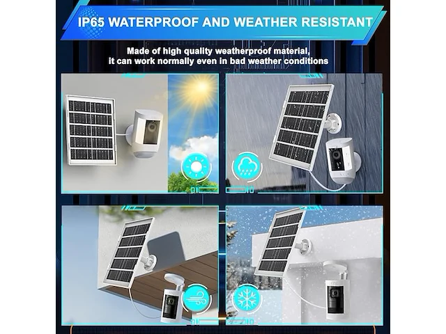 Zonnepaneelkit voor ringcamera's - afbeelding 6 van  6