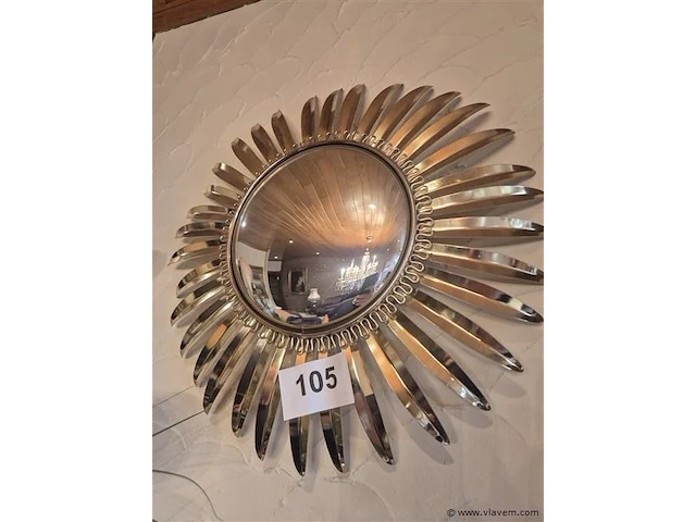 Zonnespiegel met bol glas ø 42cm - afbeelding 1 van  3
