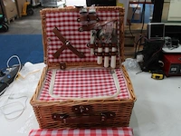 Zormy rieten picknickmand - afbeelding 2 van  4