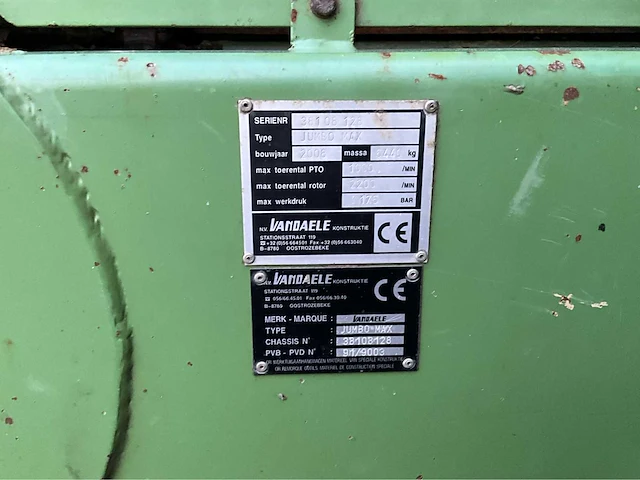 Zuigwagen aanhanger vandaele jumbo max compleet met maaier vandaele votex - afbeelding 17 van  32