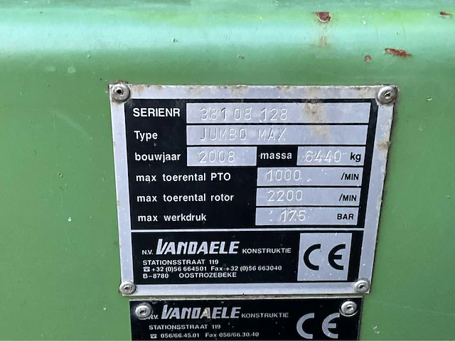 Zuigwagen aanhanger vandaele jumbo max compleet met maaier vandaele votex - afbeelding 21 van  32