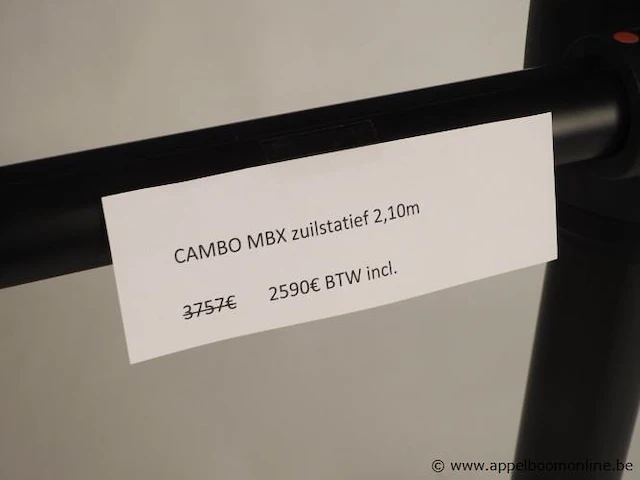 Zuilstatief cambo mbx, 210cm compleet met geared head cambo pch - afbeelding 2 van  3