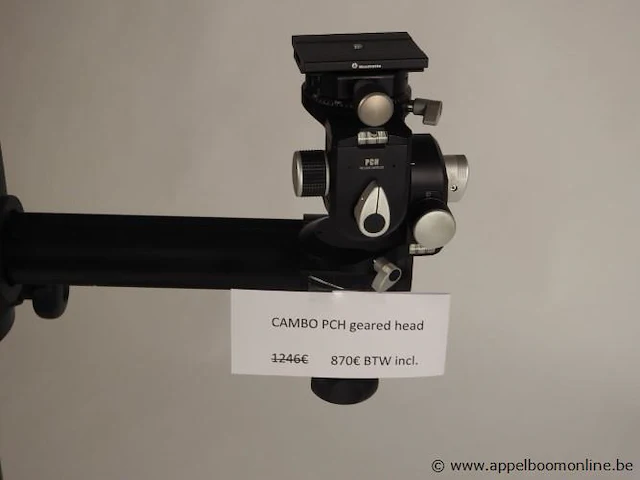 Zuilstatief cambo mbx, 210cm compleet met geared head cambo pch - afbeelding 3 van  3