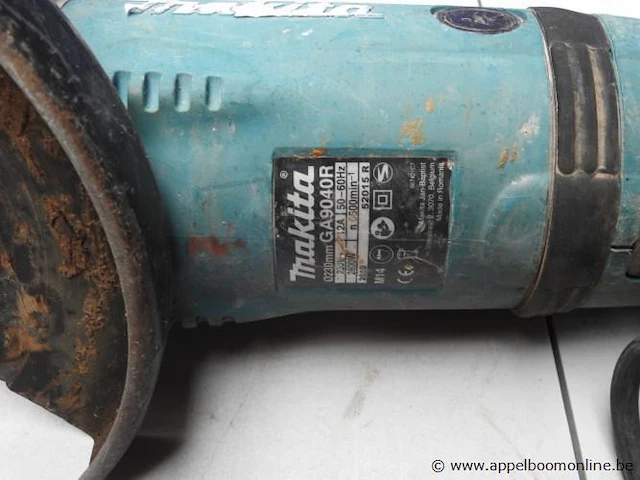 Zw haakse slijptol makita ga9040r, werking niet gekend - afbeelding 2 van  3