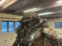 Zwaar decoratief metalen beeld "predator" - afbeelding 2 van  9