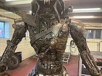 Zwaar decoratief metalen beeld "predator" - afbeelding 3 van  9