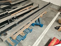 Zwaar metalen slagboom 360 cm.