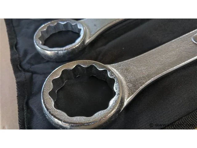 Zware 6 dlg steek ringsleutelset, 34-50mm - afbeelding 3 van  5