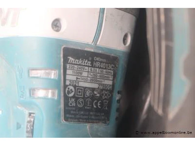 Zware boorhamer makita hr4013cc, werking niet gekend - afbeelding 2 van  2