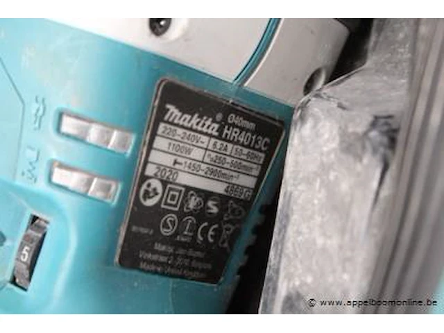 Zware boorhamer makita hr4013cc, werking niet gekend - afbeelding 2 van  2
