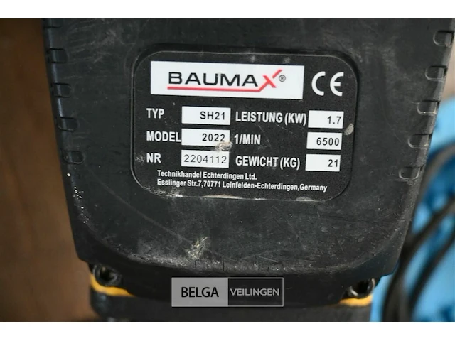 Zware breekhamer op benzine - afbeelding 2 van  3