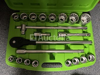 Zware doppenset met ratel 19-50 mm - afbeelding 2 van  6