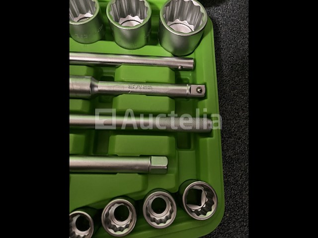 Zware doppenset met ratel 19-50 mm - afbeelding 3 van  6