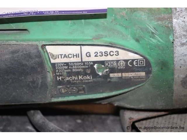 Zware haakse slijptol makita g23sc3 - afbeelding 2 van  2