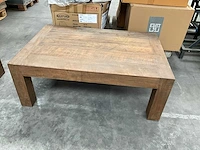 Zware houten salontafel - afbeelding 1 van  5
