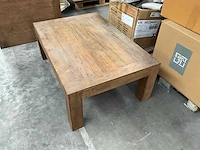 Zware houten salontafel - afbeelding 4 van  5