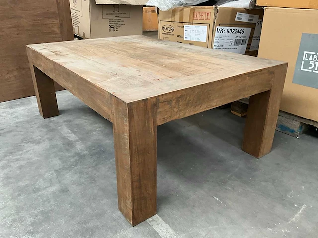 Zware houten salontafel - afbeelding 5 van  5