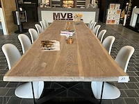 Zware massieve eiken tafel - afbeelding 3 van  6