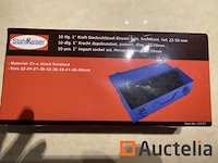 Zware slagdoppen set 10 delig stahlkaiser 22-50mm in metalen koffer - afbeelding 3 van  5