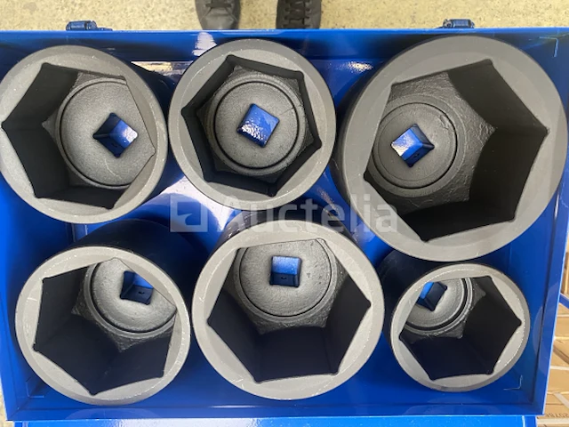 Zware slagdoppenset 6 delig 80-105 mm - afbeelding 1 van  2