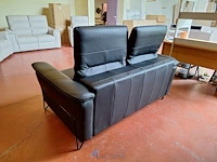 Zwart ledern salon - afbeelding 3 van  4