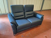 Zwart ledern salon - afbeelding 4 van  4