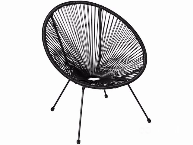 Zwart lounge stoel - afbeelding 1 van  6