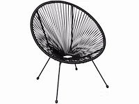 Zwart lounge stoel - afbeelding 1 van  6