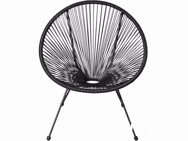 Zwart lounge stoel - afbeelding 3 van  6