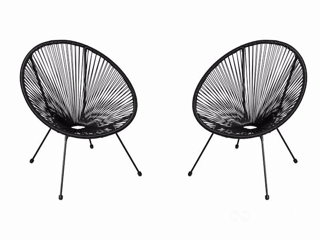 Zwart lounge stoel - afbeelding 6 van  6